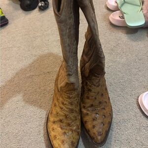 Dan Post Tan Leather Cowboy Boots